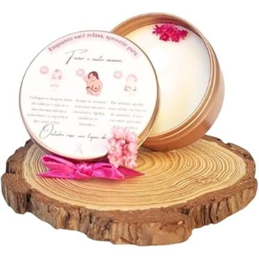 Imagem de Kit com 10 Velas Aromáticas – Lembrancinhas em Lata Bronze Outubro Rosa 110g