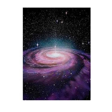 Imagem de Cobertor de galáxia, galáxia espiral no espaço sideral, nebulosa de andrómeda, poeira estrela, universo, estampa astronômica, para quarto, sofá, sala de estar, cadeira, animais de estimação, ao ar