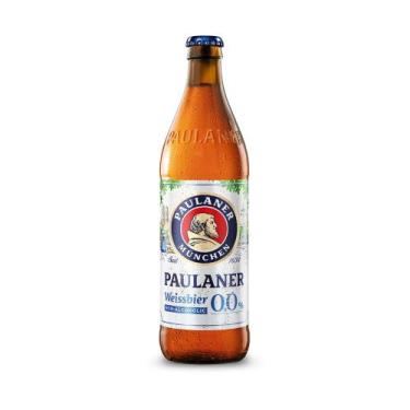 Imagem de Cerveja Alemã Paulaner Weissbier 0,0% Zero Álcool Garrafa 500ml