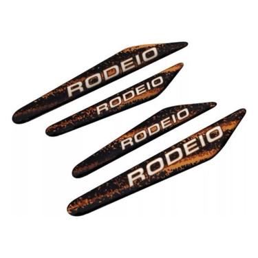 Imagem de Kit Adesivo Protetor Quina Porta Chevrolet S10 Rodeio 4 Pçs