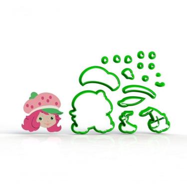 Imagem de Cortador Moranguinho Modular (morango) Tamanho 6 Cm