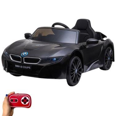 Imagem de Mini Carro Elétrico Infantil Bmw I8 Coupe 12V Controle Remoto Licenciado Preta Importway Bw-293 Pt