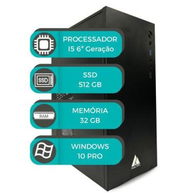 Imagem de Computador MultiPc I5 6ª Geração 32G SSD 512GB Win10 Pro
