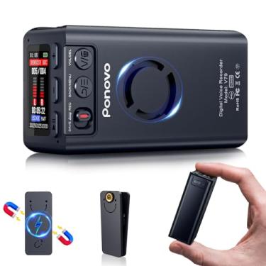 Imagem de Ponovo Gravador De Voz Magnético De 128 Gb, Gravação Contínua Por 45 Dias, Gravador De Áudio Ativado Por Voz Com Senha, Clipe, Caixa De Metal, 2159, Redução De Ruído Profissional Para Reuniões E Pal