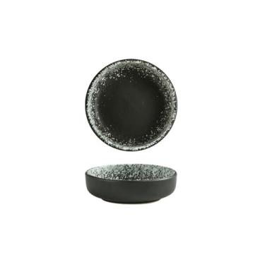 Imagem de Prato quadrado de cerâmica para temperos, personalidade doméstica japonesa, criatividade, lanche, prato redondo [décimo segundo mês lunar]