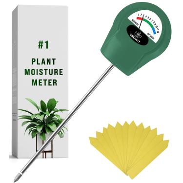 Imagem de GROWIT Monitor de água do solo para plantas – Medidor de umidade do solo | Hidrômetro para plantas | Medidor de umidade de plantas | Testador de água para plantas | Cultivo de plantas internas e