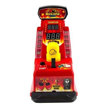 Imagem de Brinquedo Mini Máquina de Boxe de Dedo Eletrônica com Marcador de Pont