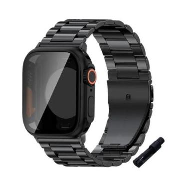 Imagem de Pulseira De Aço Inoxidável Para Apple Watch 45mm 41mm 40mm 44mm Bracel