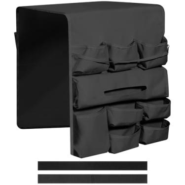 Imagem de Organizador de mini geladeira, organizador de armazenamento sobre a geladeira com 13 bolsos, organizador de organizador de geladeira à prova d'água, armazenamento com economia de espaço para despensa