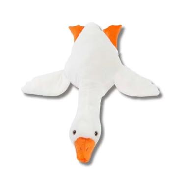 Imagem de Bicho Pelúcia Pato Gigante Travesseiro Xuxão 1,40cm Ganso Anti Alérgico