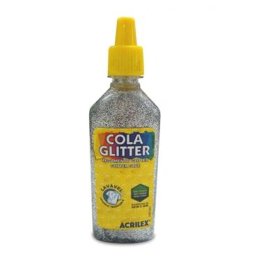 Imagem de Cola Glitter 23g prata 202 Acrilex