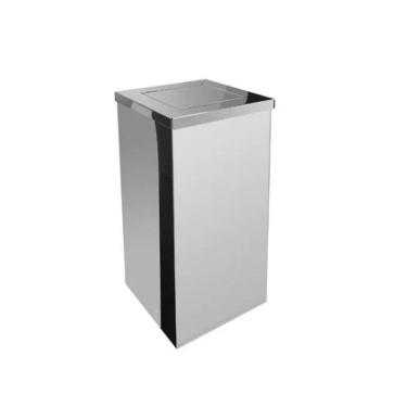 Imagem de Lixeira Quadrada Inox 30 Litros Basculante