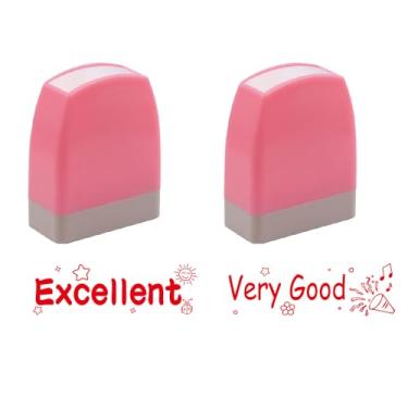 Imagem de 2 carimbos de incentivo para professores para incentivar a sala de aula, reconhecimento de motivação