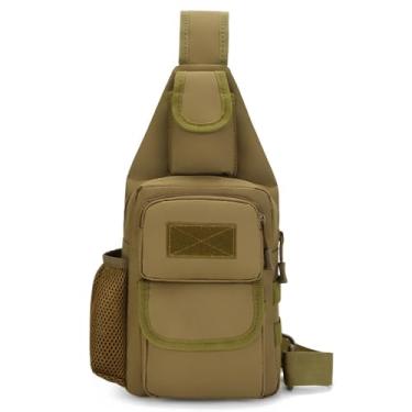 Imagem de Mochila de ombro, bolsa mensageiro, ajustável, portátil, masculina, caminhada, esportes