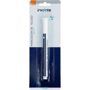 Imagem de Caneta para Tecido Branca BRW - Ponta Redonda e Firme