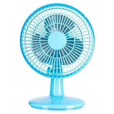 Imagem de Ventilador Mini Turbo 20cm Turbão 20W  Mesa e Parede, 110V, Azul