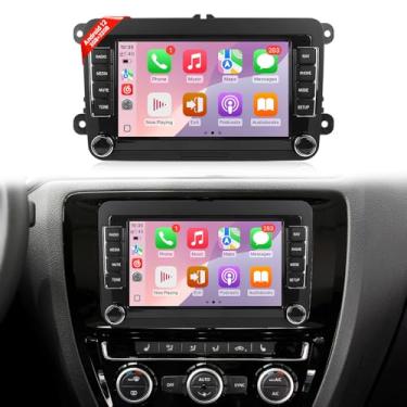 Imagem de Naifay Rádio veicular Android para VW Passat Jetta Tiguan, tela sensível ao toque de 18 cm para Jetta com Carplay sem fio, conexão de espelho automático, Wi-Fi, GPS, Bluetooth, FM + Canbus