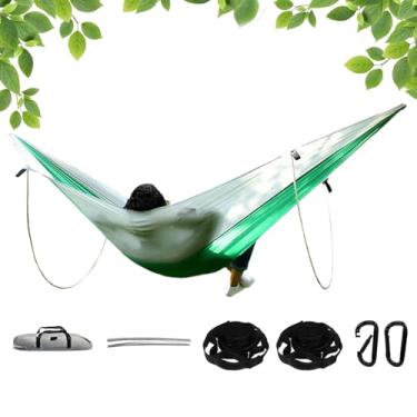 Imagem de Redes externas para adultos – Rede de paraquedas ao ar livre para famílias | Nylon impermeável, leve, suprimentos ao ar livre para jardim, quintal, acampamento, praia, caminhadas, , churrasco