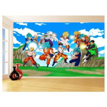 Imagem de Papel De Parede Dragon Ball Goku Vegeta Anime 3,5M Dbz474 - Você Decor