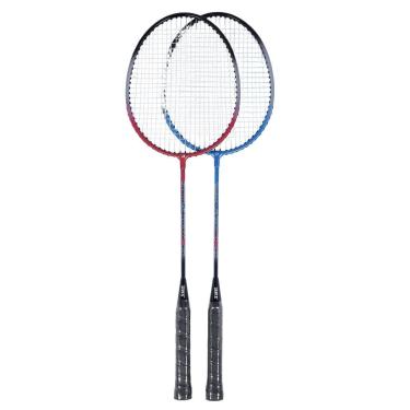 Imagem de Kit Badminton DHS P208 Com 02 Raquetes Azul e Vermelha-Unissex
