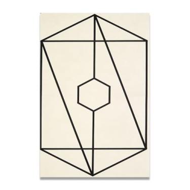 Imagem de LKXGRRSFG Subdued EleganceLienzo Minimalista: Serenidad Paleta Neutra Gran Área Vacía para Espacio Tranquilo 19 x 30 cm Sem moldura