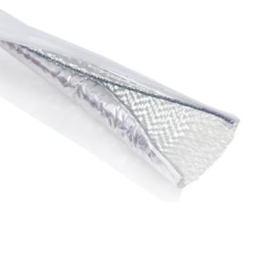 Imagem de Luva de linha de combustível 5/20.3 cm ID x 99.1 cm escudo térmico de alumínio autoadesivo protetor de linha de combustível resistente ao calor isolamento de bloqueio de vapor para mangueiras