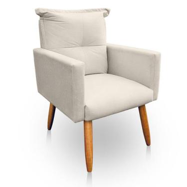 Imagem de Poltrona Decorativa Duda para Sala e Quarto Suede - LH Decor - Los Her