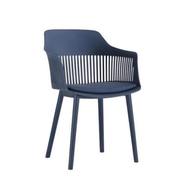 Imagem de Cadeira De Jantar Marcela Rivatti - Azul Marinho