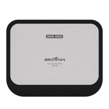 Imagem de Sanduicheira E Grill Britânia Inox 2 Em 1 750W BGR25B 220V