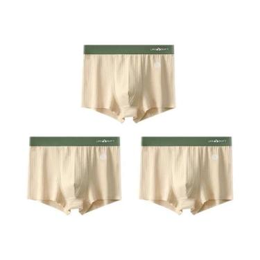 Imagem de Cuecas Boxer Esportivas Masculinas Tamanho Grande 3 Peças Sexy Modelo 