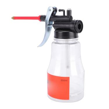 Imagem de Hilitand 250ml de óleo de Alta Pressão Pode Garrafa PET Transparente Com Bico de Mangueira Longo para Máquinas, Bicicletas e Dobradiças