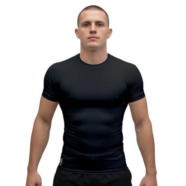 Imagem de Rashguard Manga Curta Skin Jiu Jitsu Keiko Preto G