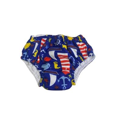 Imagem de Fralda de Banho Reutilizável para Piscina, Sunga de Natação Infantil Marinheiro (12 a 18 Meses)