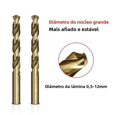 Imagem de Brocas De Aço Tungstênio M35 De Alta Dureza Com Dupla Face, 10 Peças P