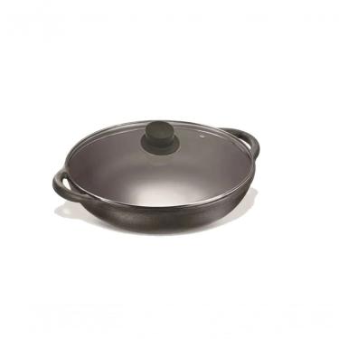 Imagem de Panela Parmegiana De Ferro Fundido Com Tampa De Vidro 20Cm