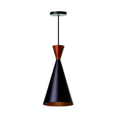 Imagem de Kit 2 Lustres Pendente Meia Lua Branco 40Cm Chapéu Branco