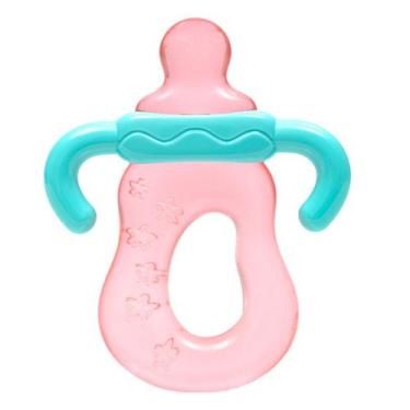 Imagem de Mordedor P/ Bebê Mamadeira De Água Resfriável Macio 4m+ Baby Buba Nome