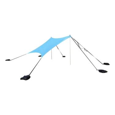 Imagem de Toldo Praia Portatil Uv Dobravel Aluminio 210x210x198cm Azul-marinho