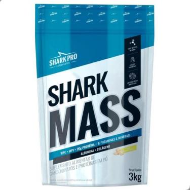 Imagem de Shark Mass Hiper Massa Hipercalorico Albumina 3Kg Shark Pro, Chocolate