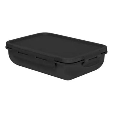 Imagem de Marmita Hermética Retangular 800ml Preto - OU