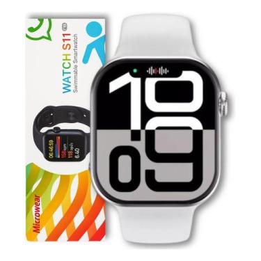 Imagem de Relógio Smart watch S11 Pro Branco Masculino a prova d'gua envio imedi