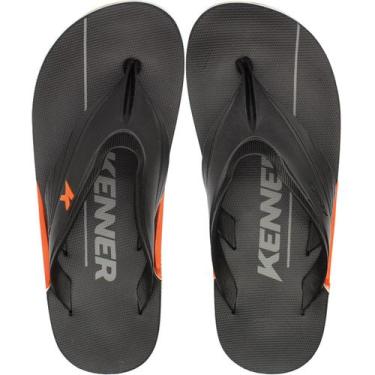 Imagem de Sandália de Dedo Kenner NK6 Flux Pro Masculina, Preto, Laranja, 36/37