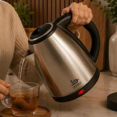 Imagem de Chaleira Jarra Elétrica 1,8L 220v 1500W Cinza Jarra Prateado Aço Inox 