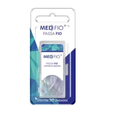 Imagem de Passa Fio Dental Medfio 30 Unidades Auxilia O Uso Do Fio