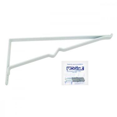 Imagem de Suporte Prateleira Roloflex Vidro Branco 20Cm Peca 3256