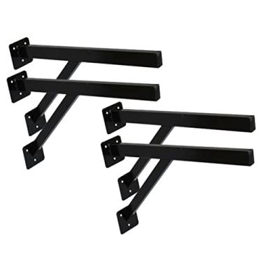 Imagem de Kit 4 Suportes Parafusar Bancada Pia Pedra Mármore 40x20cm