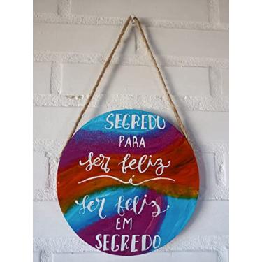 Imagem de Placa Artesanal Decorativa - Segredo
