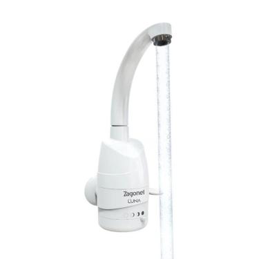 Imagem de Torneira Elétrica Zagonel Luna de Parede Branca 127V