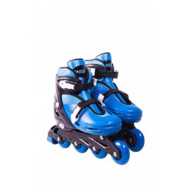 Imagem de Patins Roller In-Line Radical Ajustável Azul G 36-39 - Bel Sports