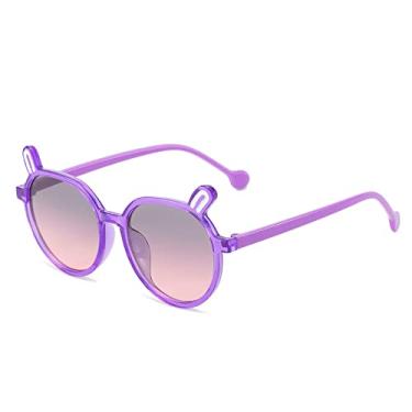 Imagem de Óculos de Sol Infantil Cor Doce Desenho Orelhas de Coelho Óculos de Modelagem Meninos e Meninas Óculos Infantis Bonitos, 5, Tamanho Único